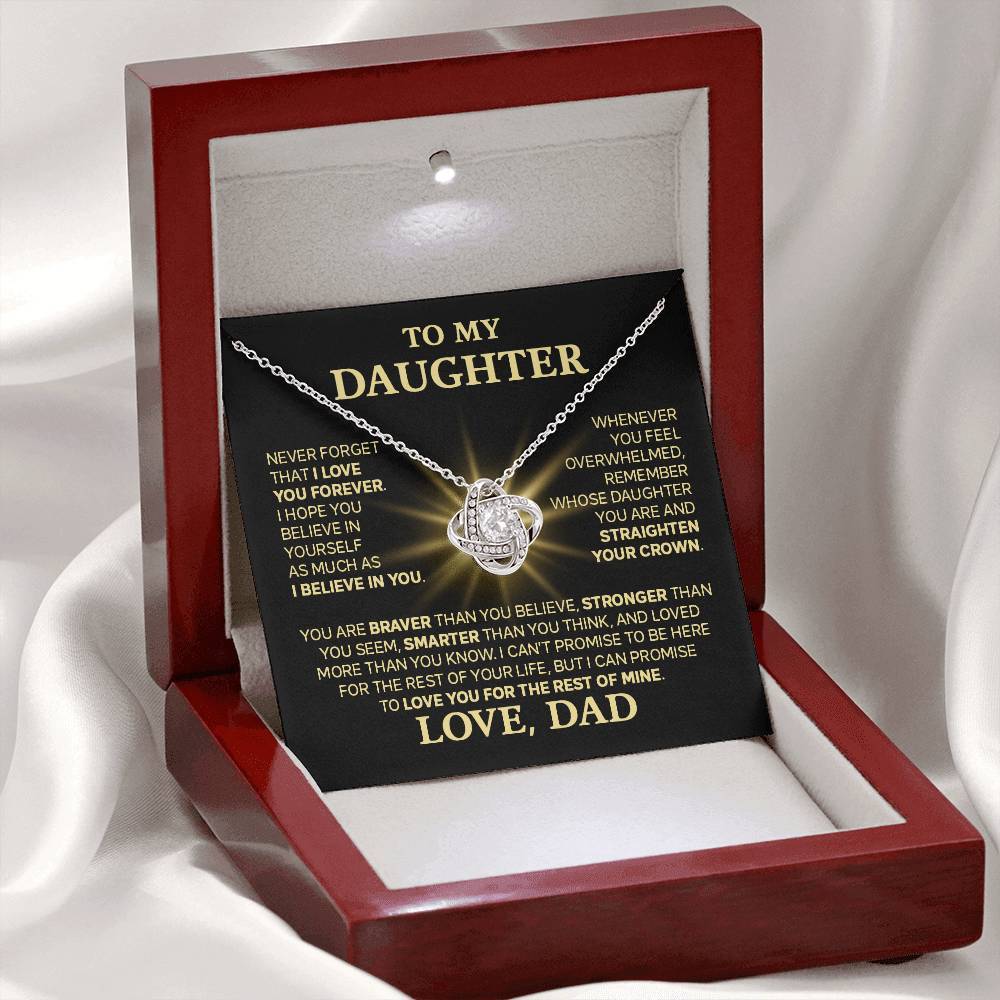 [Christmas Gift] Daughter - My Promise - Love Knot Necklace