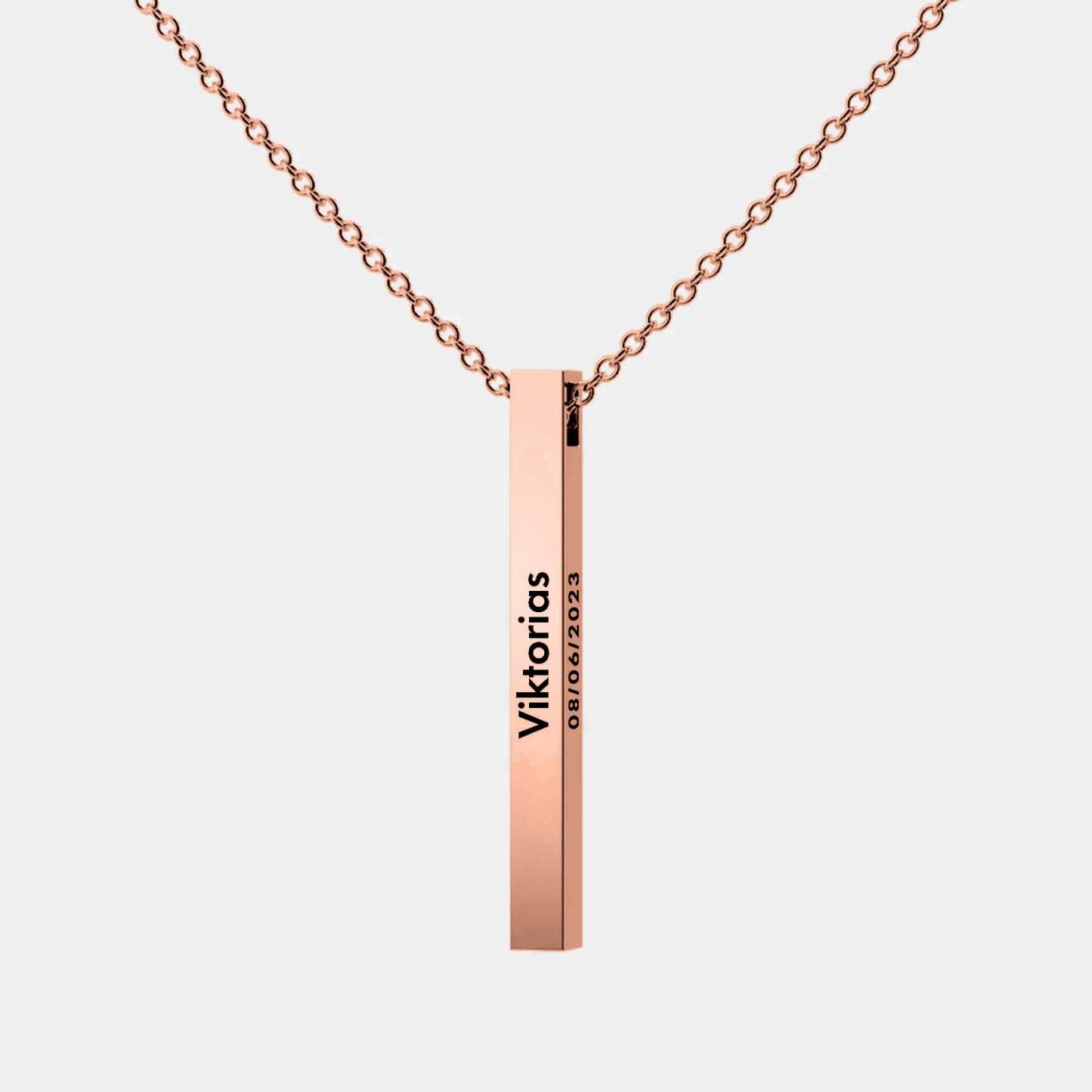 Personalized Bar Necklace For Women – Custom Name Engraved Necklace, Meaningful Gift