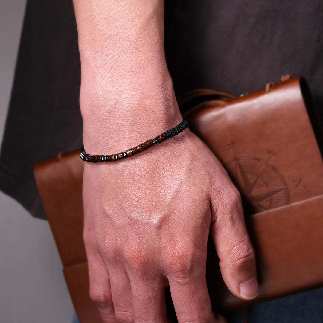 Father's Day Gift To My Man I Love You Morse Code Bracelet Hidden Message Bracelet Creative Gift For Father-Engravingift