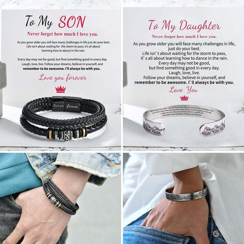 Christmas Gift To My Son Bracelet "I Will Always Be With You"