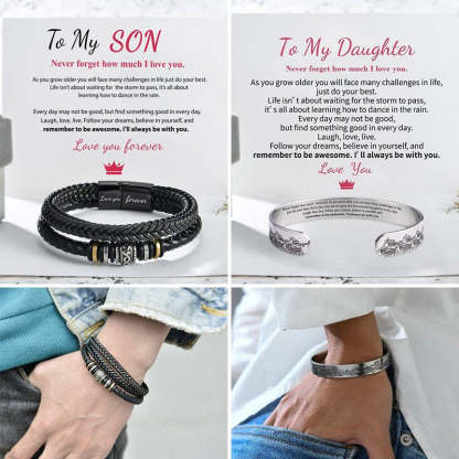 Christmas Gift To My Son Bracelet "I Will Always Be With You"