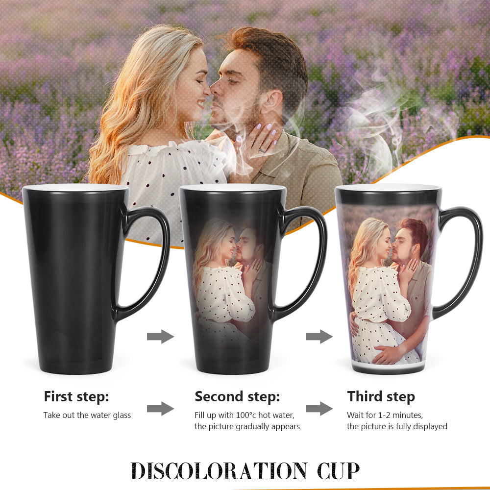 Christmas Gift Custom Photo Magic Mug Personalized Color Changing Cup