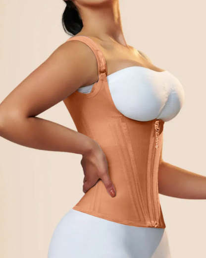 Waist Trainer for Women Body Shaper Corset Vest Tank Top with Steel Bones