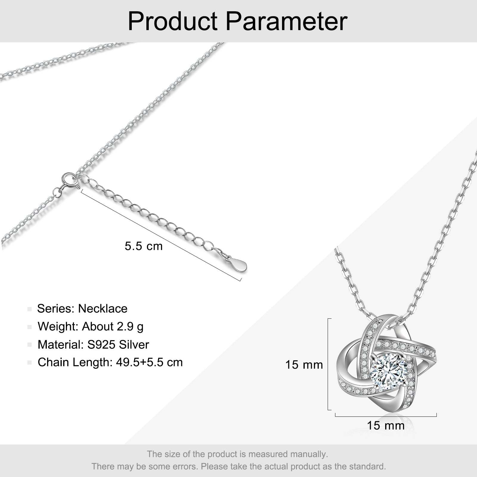 Mother's Day Gift To My Daughter from Dad Love Knot Necklace "Never Forget That I Love You"-Engravingift