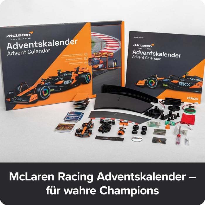 FRANZIS 67391 McLaren Racing Advent Calendar 2025 Model Kit