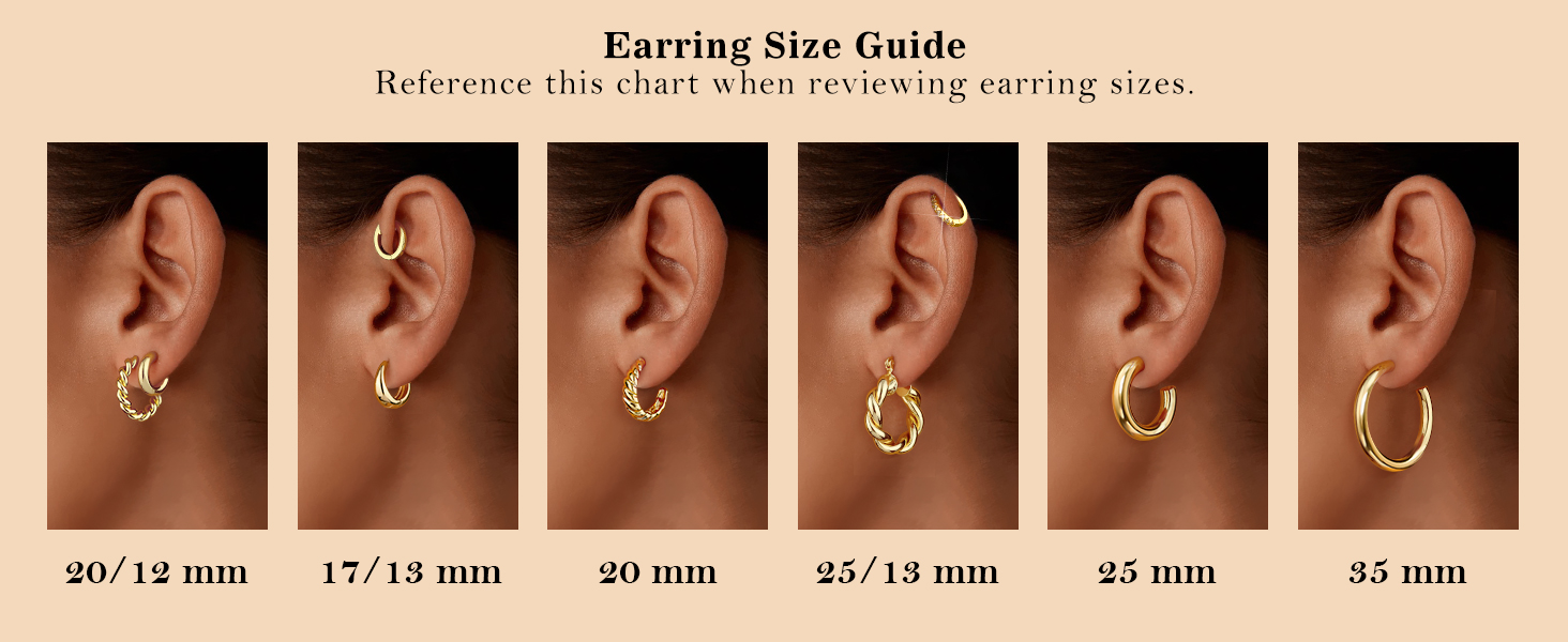 Gold Hoop Earrings for Women