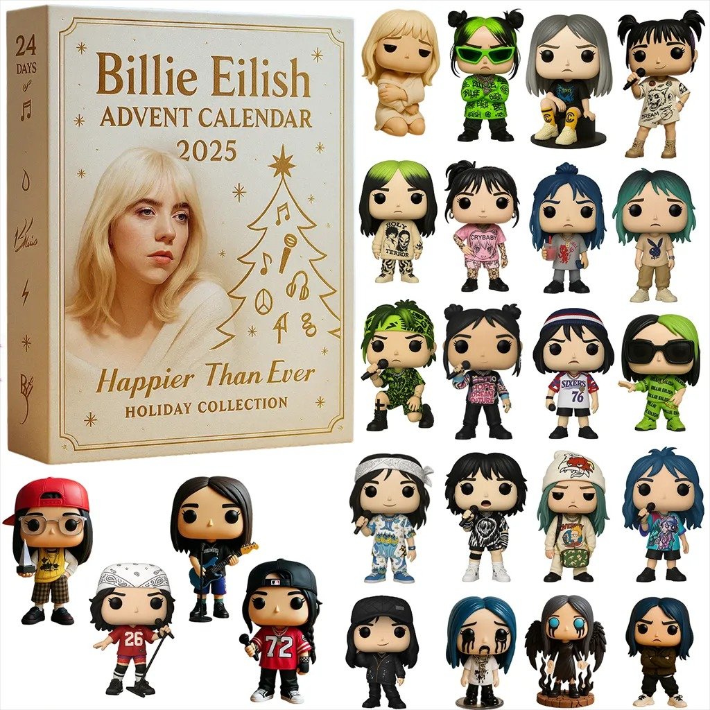 Christmas Gift Billie Eilish Advent Calendar 2025 🎁 24 Gifts Inside!