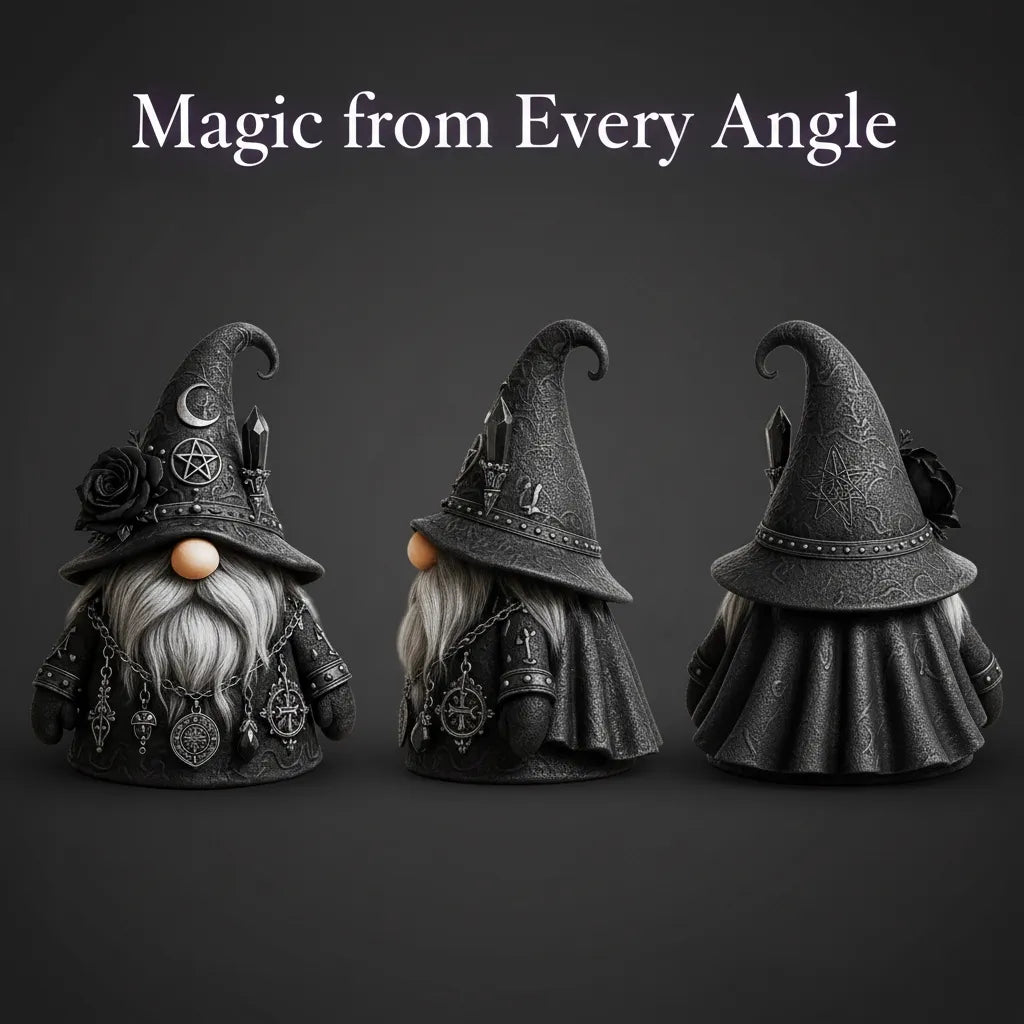 Christmas Gift Gothic Gnome Statue