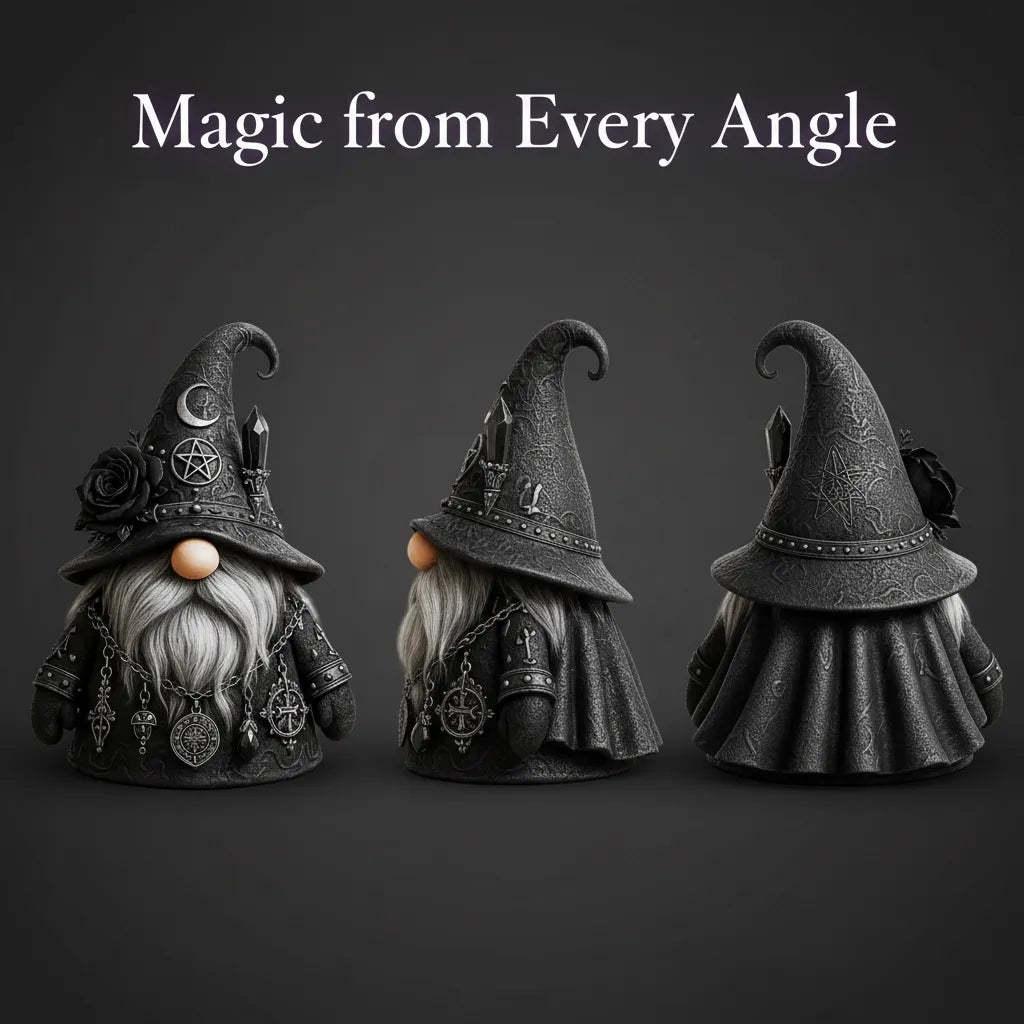 Christmas Gift Gothic Gnome Statue