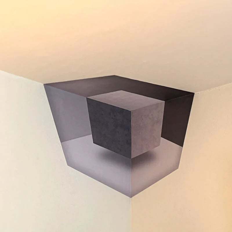 3D Optical Illusion Corner Wall Decal
