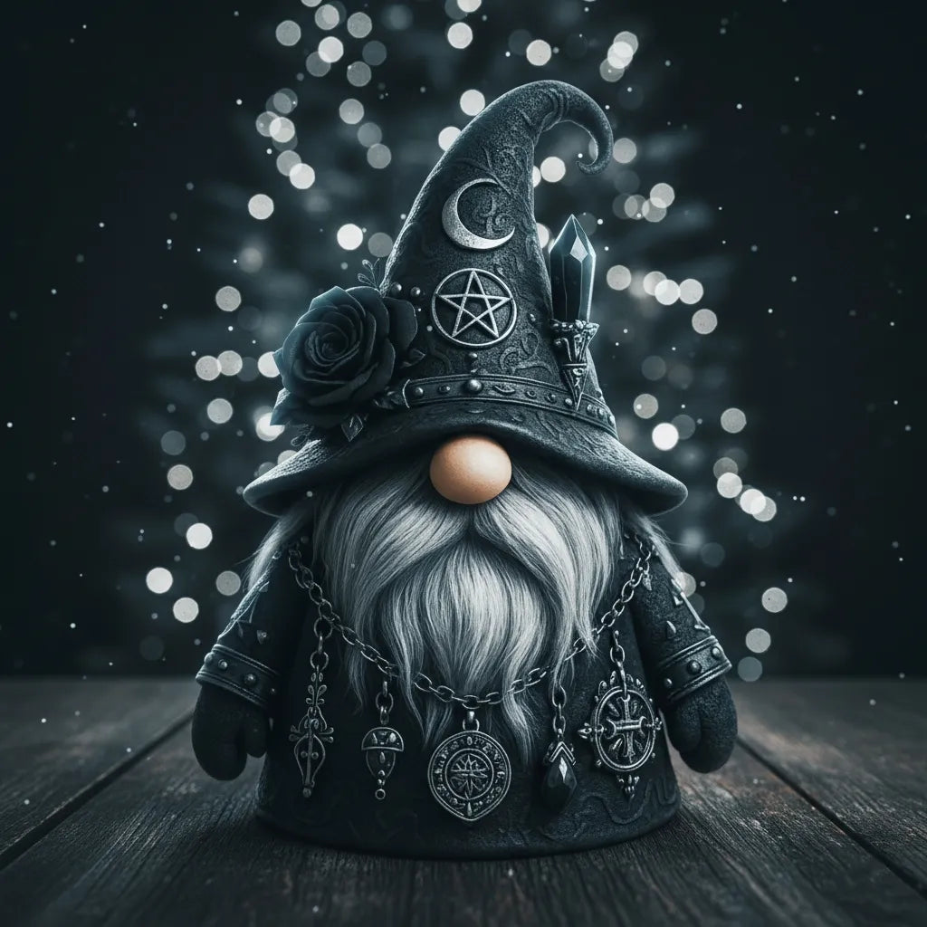 Christmas Gift Gothic Gnome Statue