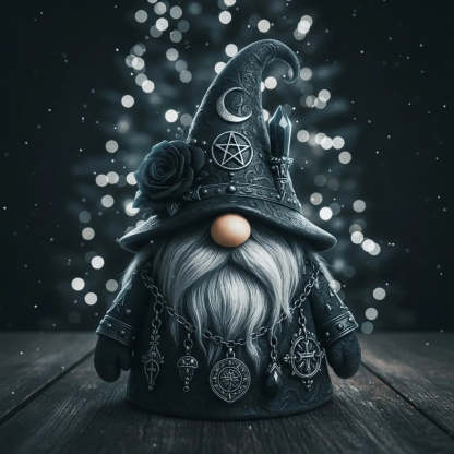 Christmas Gift Gothic Gnome Statue