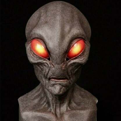 Realistic Alien Latex Mask for Halloween – Breathable & Comfortable