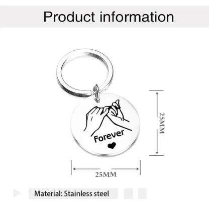 Bestie Friendship Forever Keychain Gift For Sister