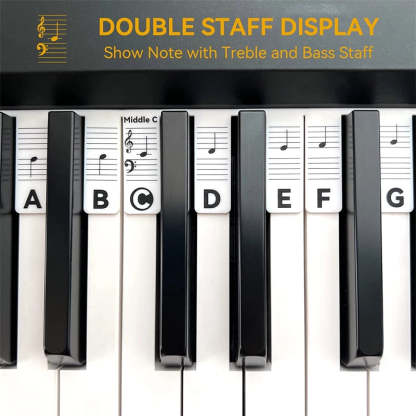 Removable Piano Keyboard Note Labels For Piano Beginners