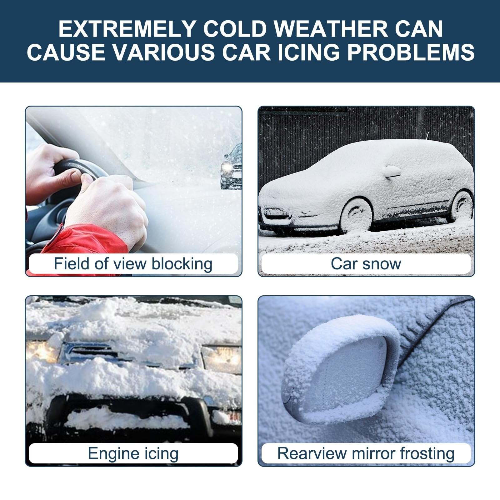 Electromagnetic wave anti freezing and snow removal device