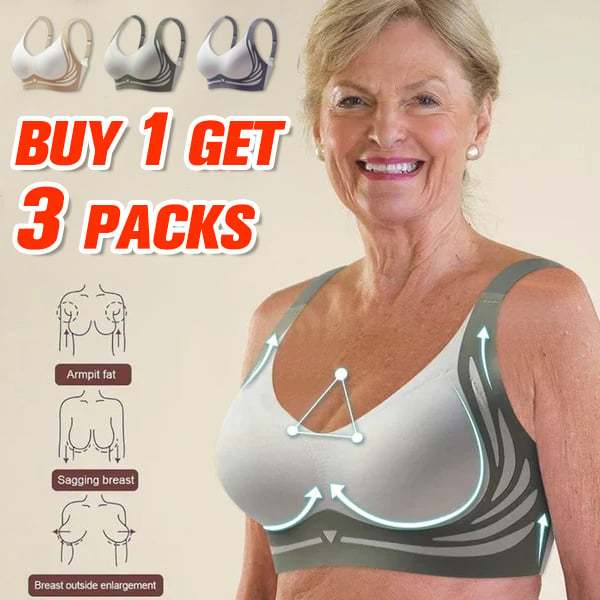 3 Packs Super Gather bra Wireless Push-up Bra No more sagging breasts