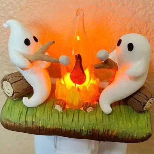 Halloween LED Flame Lamp with Realistic Flickering Campfire Effect
