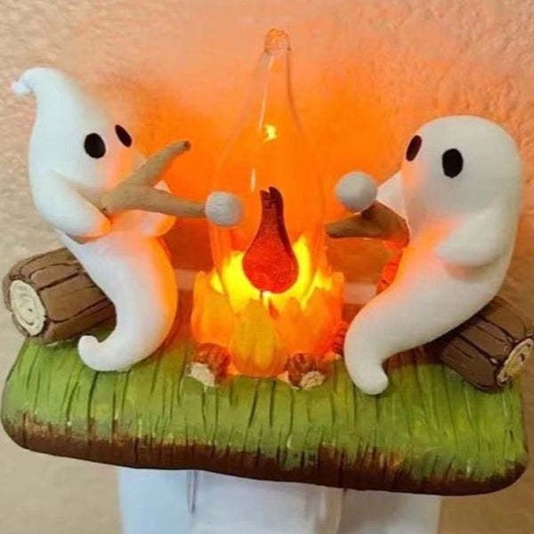 Halloween LED Flame Lamp with Realistic Flickering Campfire Effect