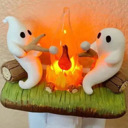 Halloween LED Flame Lamp with Realistic Flickering Campfire Effect