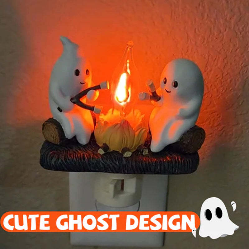 Halloween LED Flame Lamp with Realistic Flickering Campfire Effect
