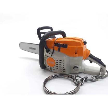 STIHL 0420 960 0003 Chainsaw Keyring with Realistic Battery Operated Sound Novelty