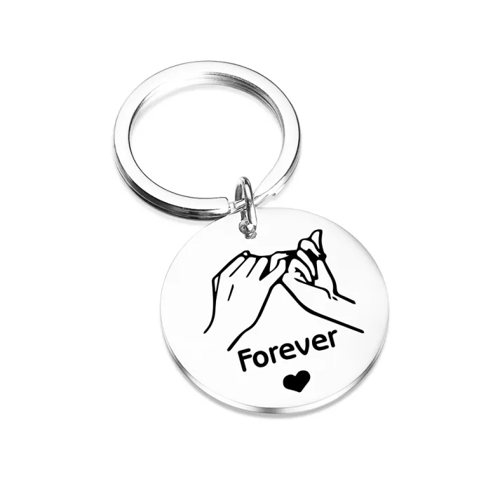 Bestie Friendship Forever Keychain Gift For Sister