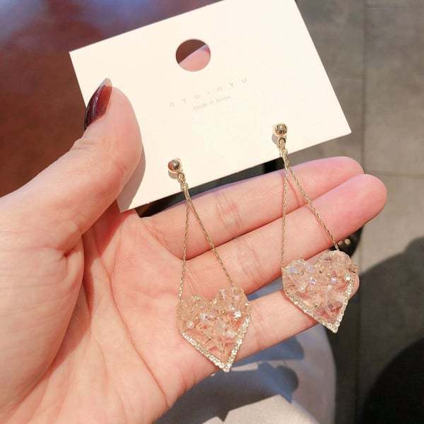 Mother's Day Gift Premium Love Crystal Earrings-Engravingift