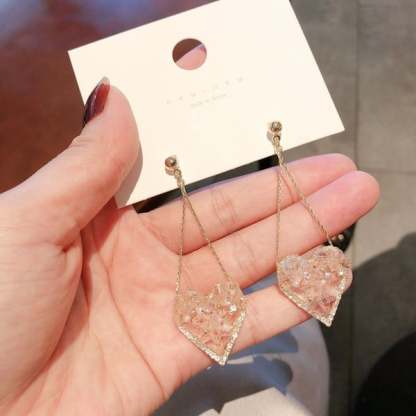 Mother's Day Gift Premium Love Crystal Earrings-Engravingift