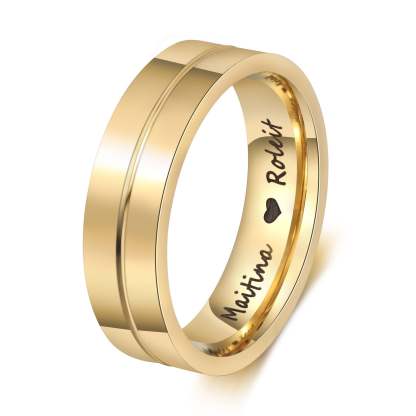 Mother's Day Gift  Couple Ring Personalized Love Matching Rings Gift for Couple Friends BBF-Engravingift