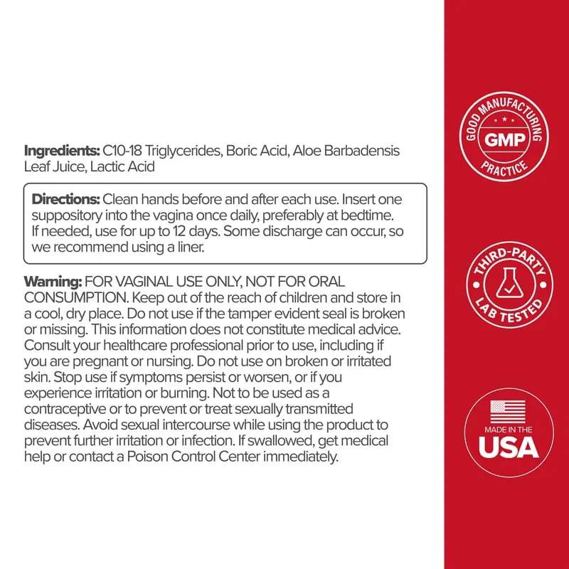 URO - Boric Acid Vaginal Suppository