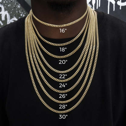 Cuban Link Chain in Yellow Gold - 5mm