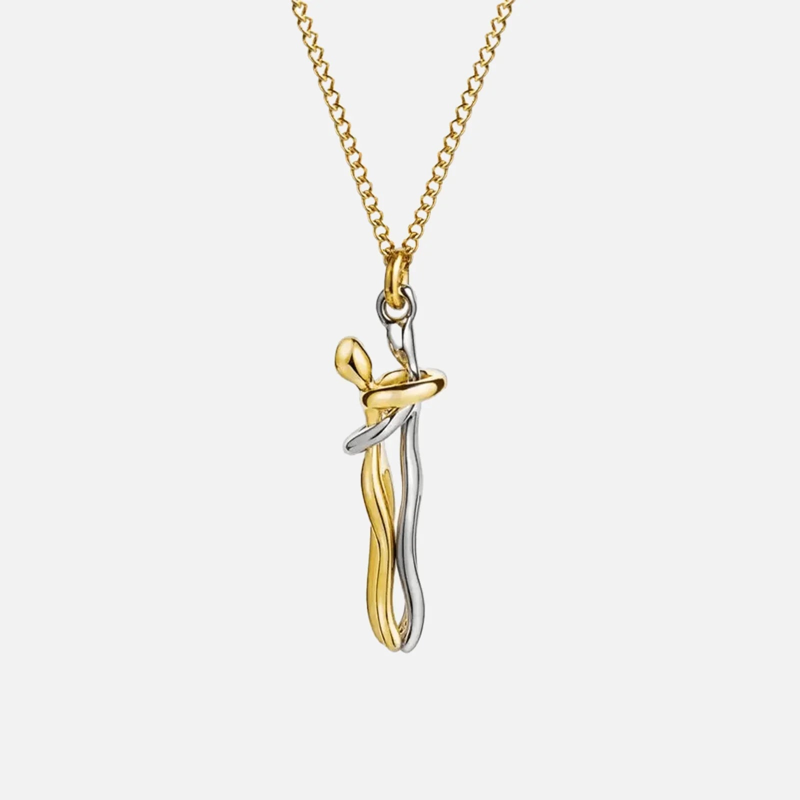Hug Necklace For Couples – Matching Love Pendant Necklace For Men And Women