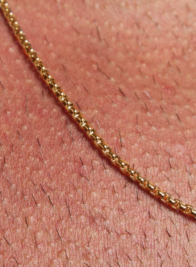 Minimalist jewelry for Men-Men's Gold Chain Necklace