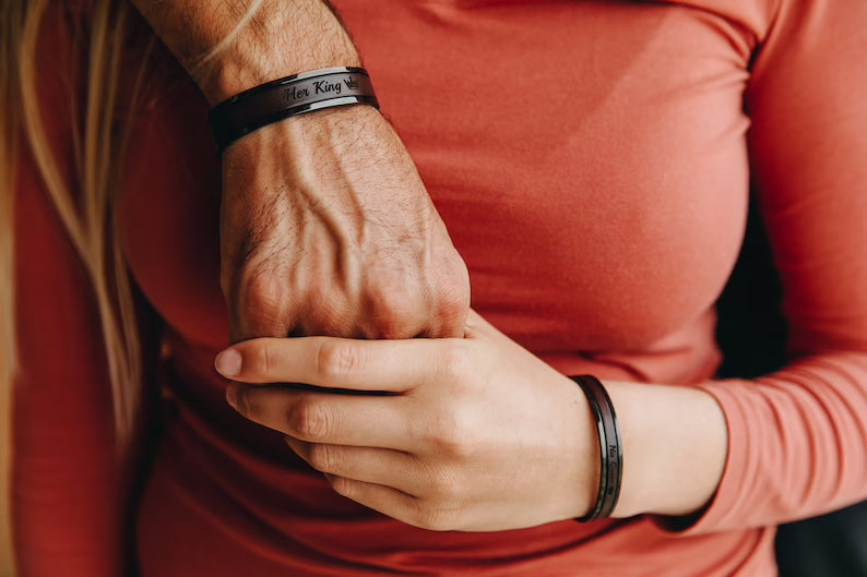 Husband Wife Matching Bracelets