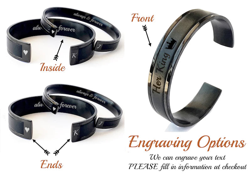 Husband Wife Matching Bracelets