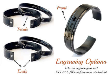 Husband Wife Matching Bracelets