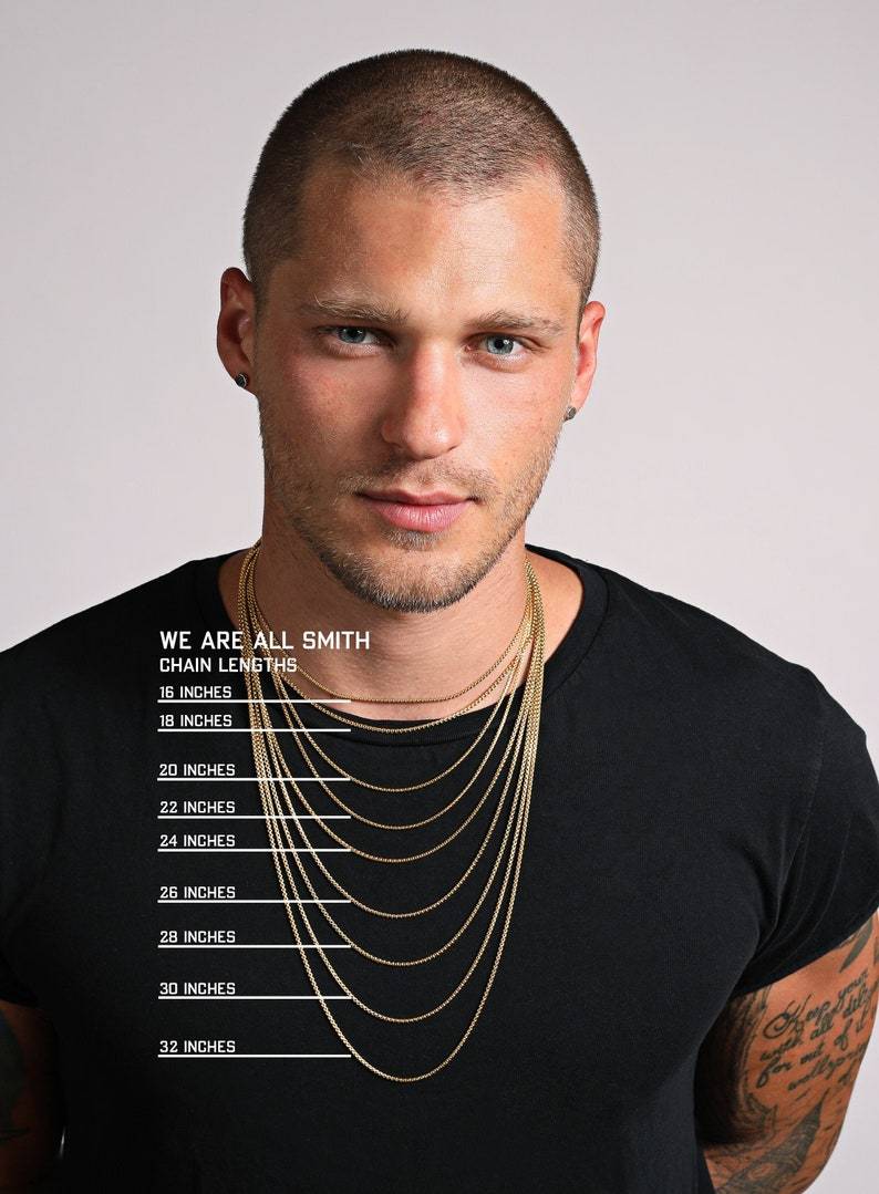 Minimalist jewelry for Men-Men's Gold Chain Necklace