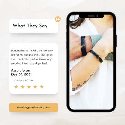 Husband Wife Matching Bracelets