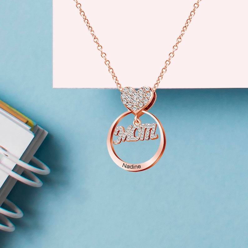 Mother's Day Gift Personalized Family Stacked Circles Necklace Connect with Mom's Heart-Engravingift