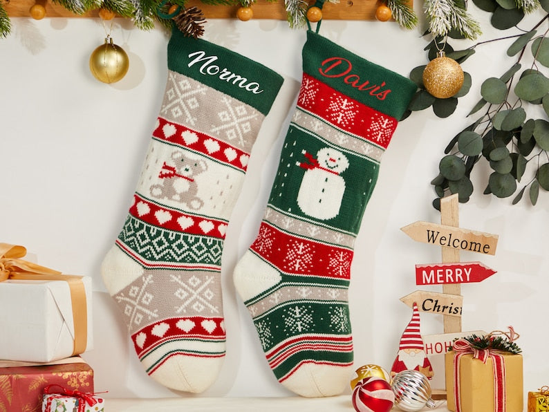 Christmas Stockings with Name-Engravingift