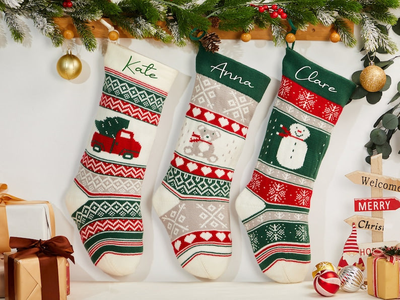 Christmas Stockings with Name-Engravingift