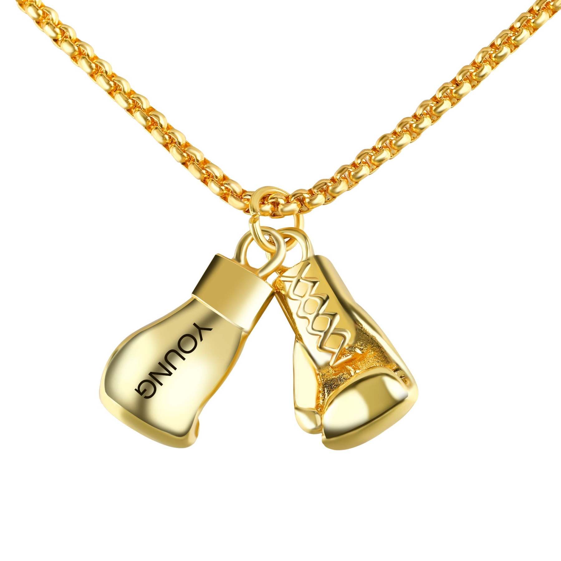 Mother'sDay Gift Personalized Boxing Glove Necklace-Engravingift