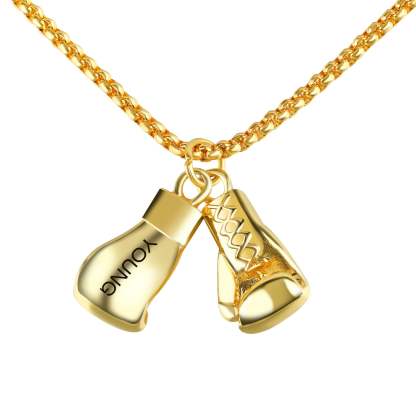 Mother'sDay Gift Personalized Boxing Glove Necklace-Engravingift