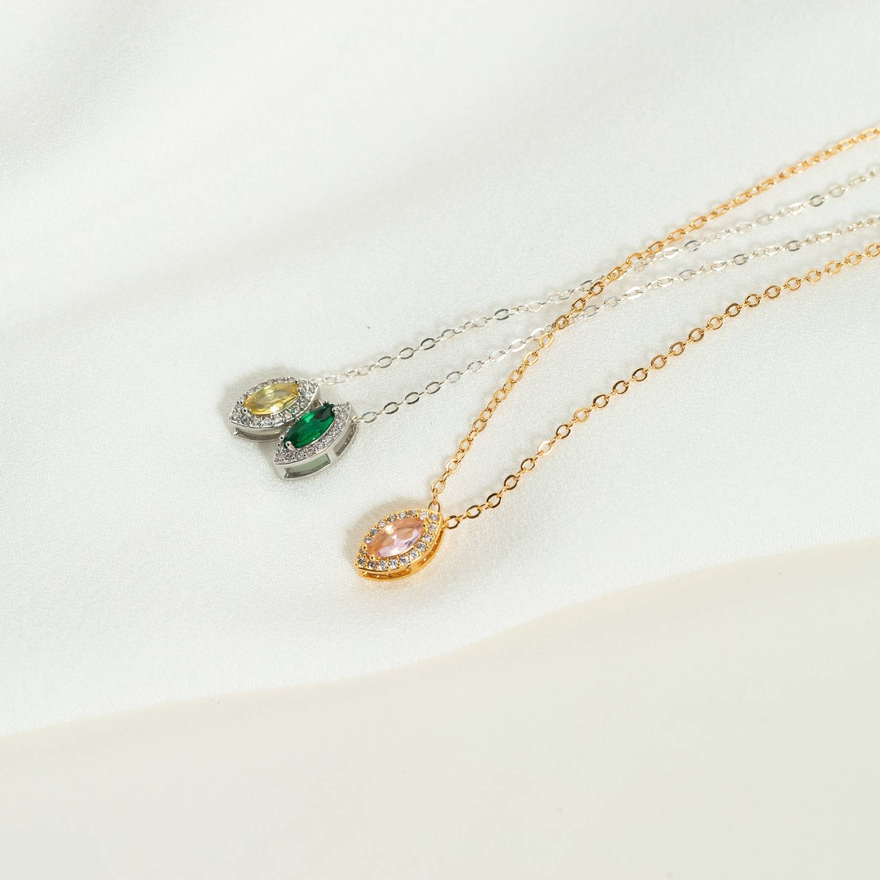 Personalized Family Minimalist Birthstone Necklace