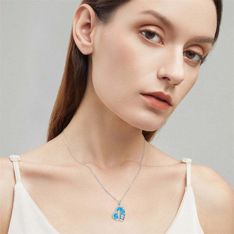 Father Daughter Heart Pendant Necklace from Dad Gift for Daughter