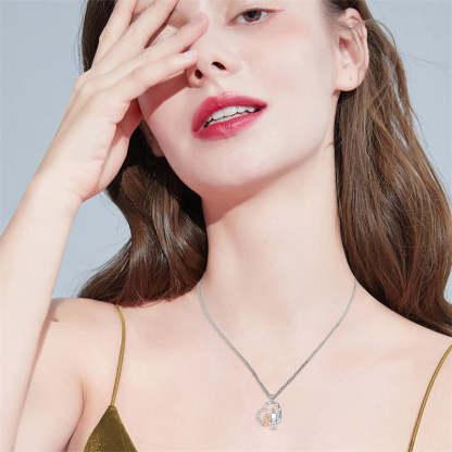 Father Daughter Heart Pendant Necklace from Dad Gift for Daughter