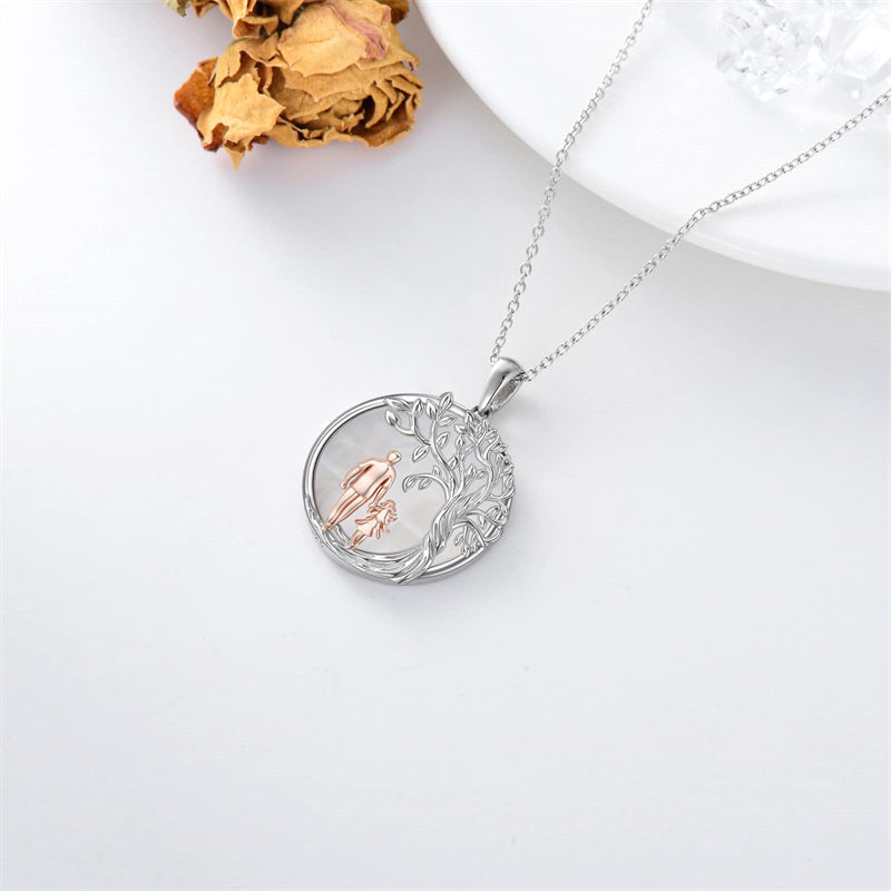 Father Daughter Heart Pendant Necklace from Dad Gift for Daughter