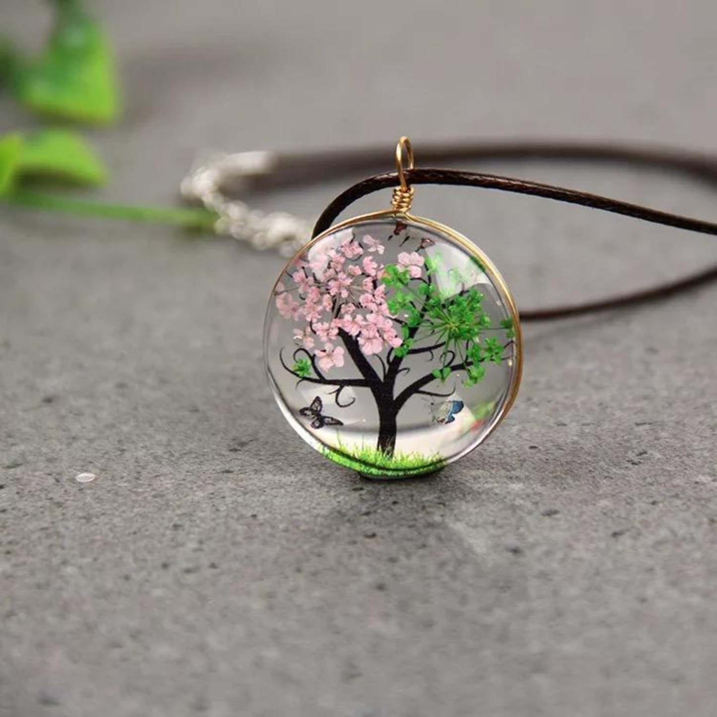 Tree of Life Glass Pendant (Plants 1 Tree) 🌲 - Buulgo