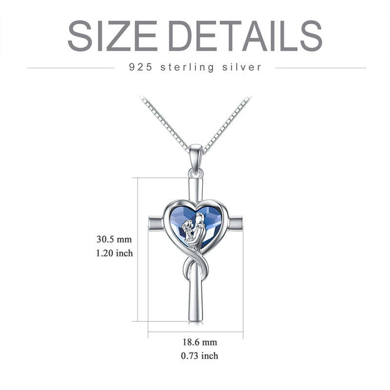 Father Daughter Heart Pendant Necklace from Dad Gift for Daughter